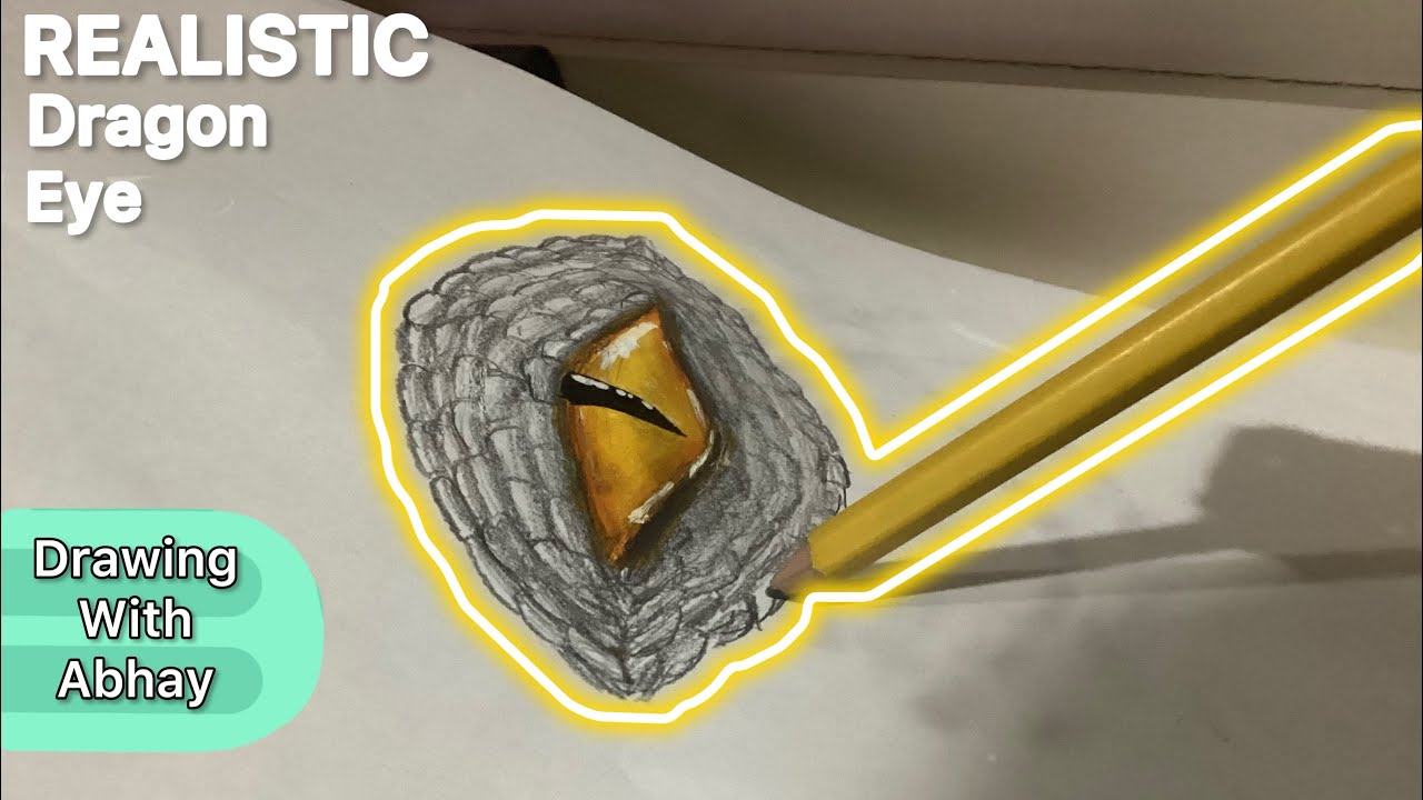 How to draw and color this AMAZING Dragon Eye! YouTube