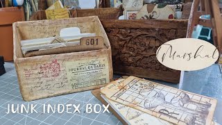 Upcycling Fun: Diy Junk Journal Index Card Storage Box From Recycled Materials