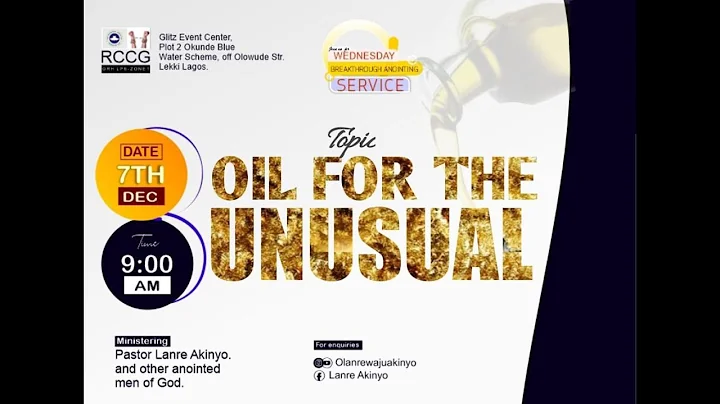 BREAKTHROUGH SERVICE WITH PASTOR LANRE AKINYO