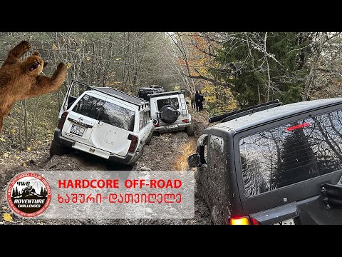 მძიმე Off-Road გასვლა და დაზიანებული მანქანის ევაკუაცია ურთულეს რელიეფზე