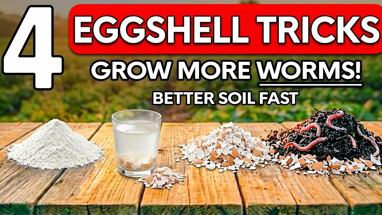 4 Secret Eggshell Tricks That Grow More Worms & Richer Soil (Science-Backed Results)