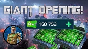SECOND BIGGEST BLACK MARKET OPENING ON MY CHANNEL! 160K KEYS 19 SUPERCHESTS! (War Robots)