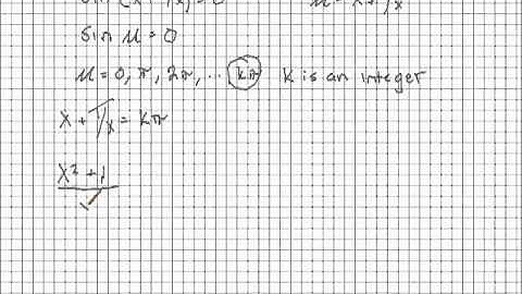 Solving a Trig Equation Using Substitution