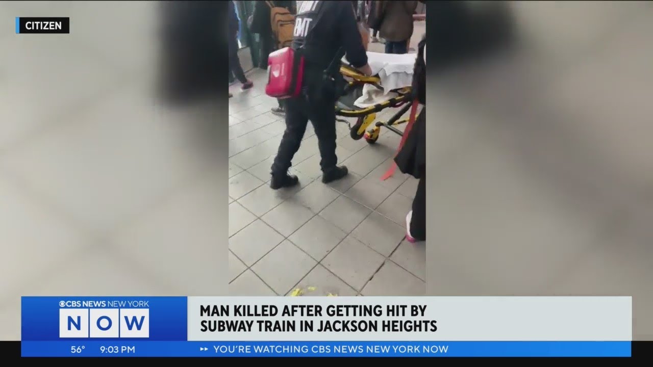 Man killed after getting hit by subway in Queens - YouTube