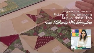 Caminho de Mesa Natalino em Patchwork com Patricia Washhington