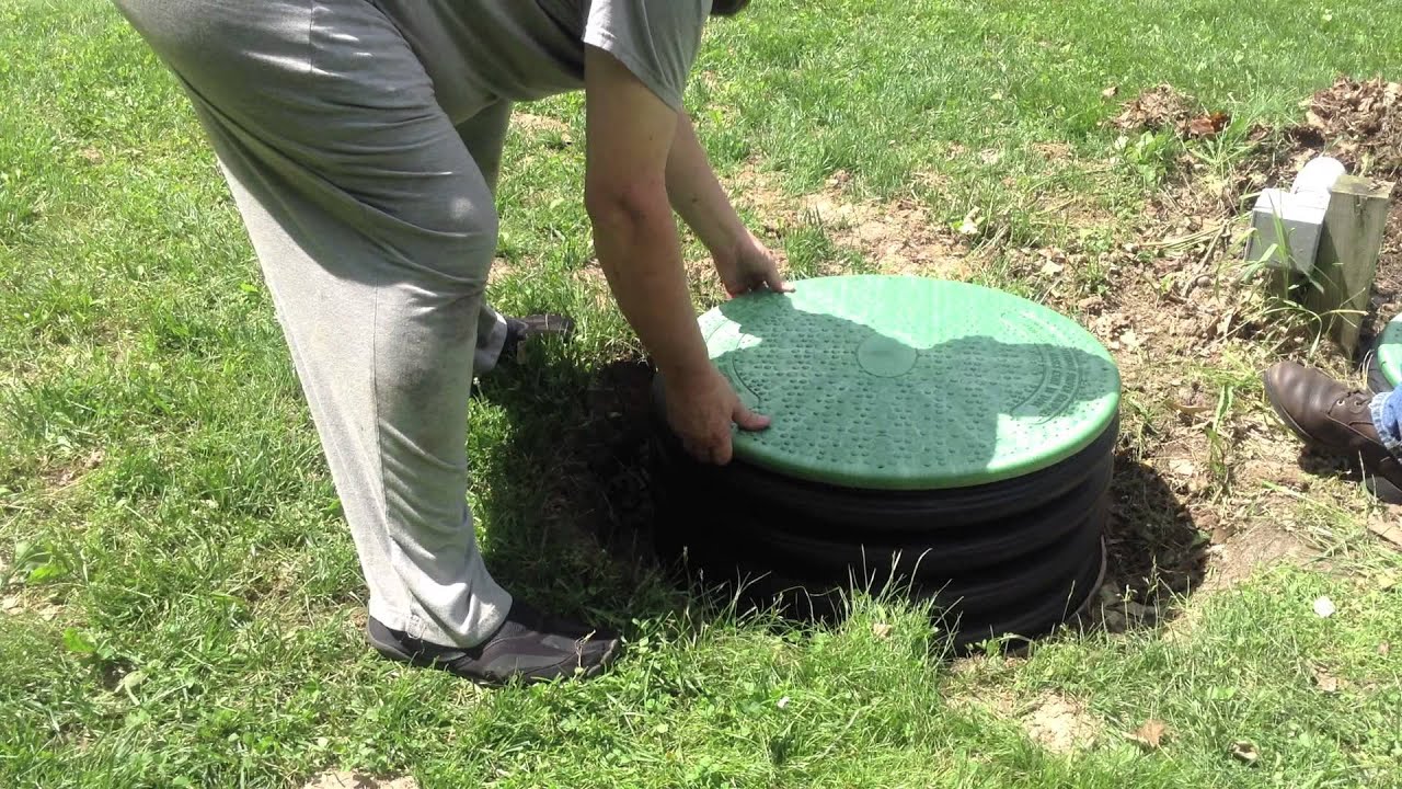 How to remove concrete septic tank lid