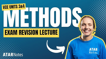 VCE Methods 3&4 Exam Revision Lecture 2024