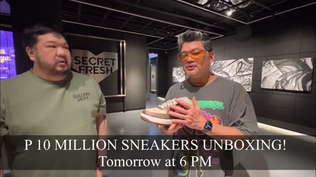 P 10 MILLION SNEAKERS UNBOXING WITH BIGBOY CHENG TOMORROW AT 6 PM