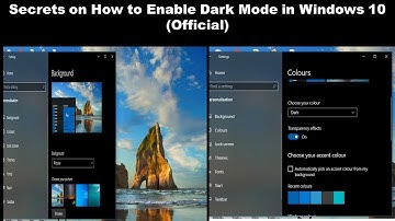 Secrets on How to Enable Dark Mode in Windows 10 (Official)