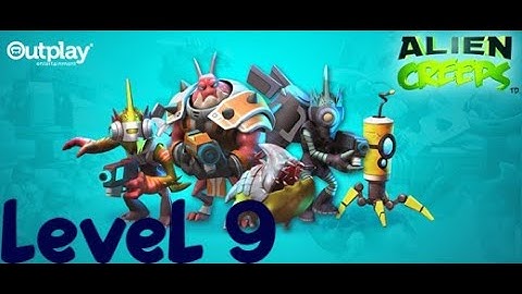 Alien Creeps TD level 9 GAMEPLAY