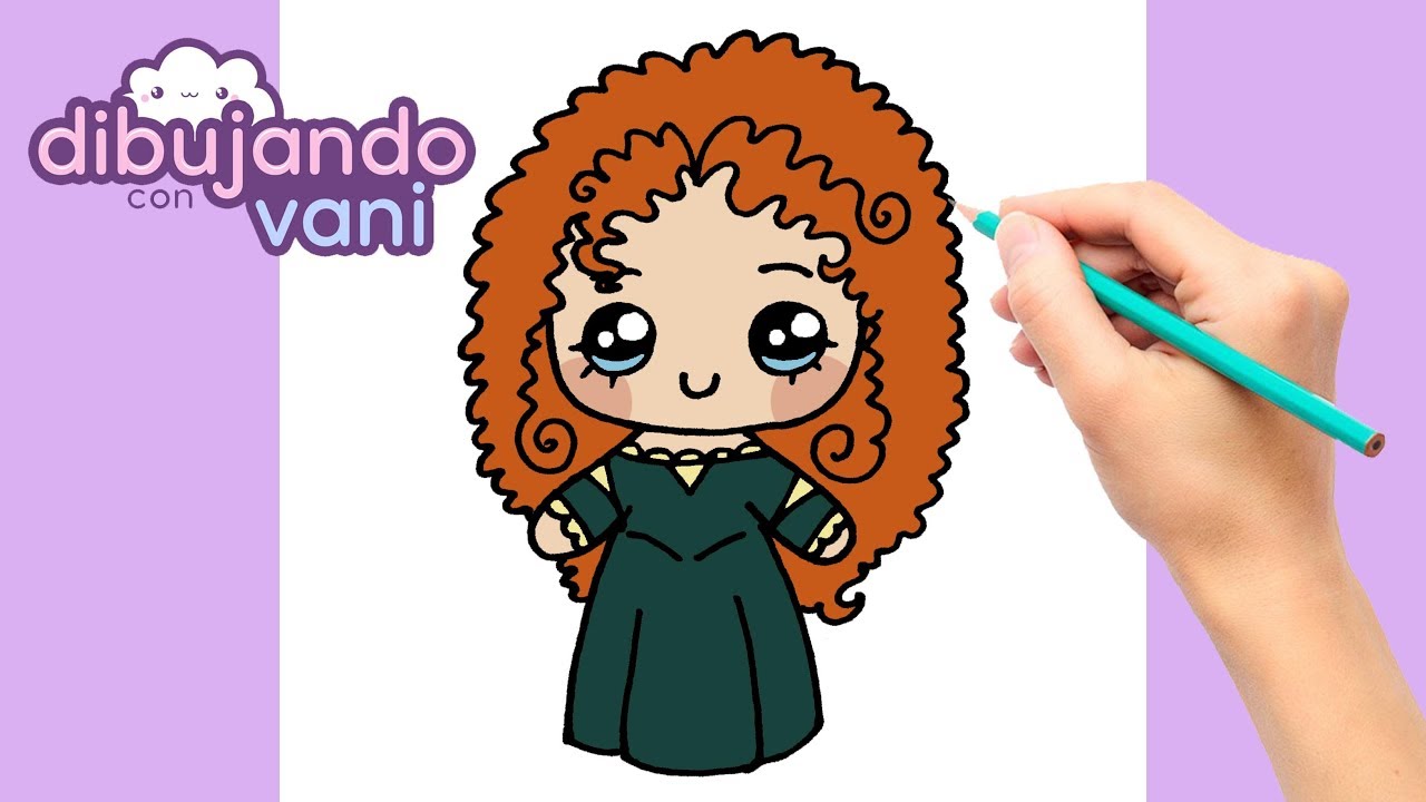 How to draw merida kawaii - thptnganamst.edu.vn