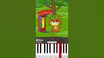 CatNap Squarepants Becomes Herobrine in Boxing Challenge (@PADLOTOON) - Octave Piano Tutorial