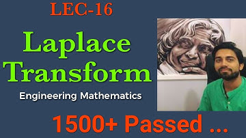 LEC-16 :- Inverse Laplace Transform-Convolution Theorem-Engineering Mathematics By Niraj Sir