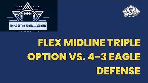 Running Flex Midline Triple Option v. 4-3 Eagle Defense #flexbone #coaching #airforcefootball
