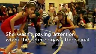 Youth Wrestling Girl Pins Boy With Leg Splitbanana Split Wrestling Technique