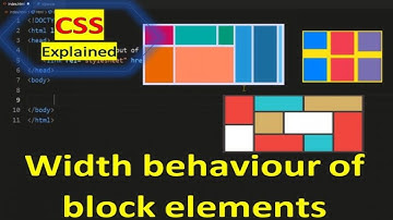 Width behaviour of block elements | CSS explained | #smartcode
