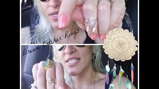 Bohemian Dream Catcher Rings screenshot 5