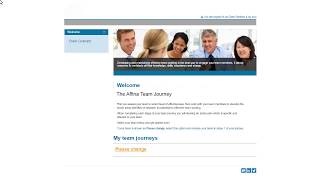 How to enter your team name and team member details in the Affina Team Journey