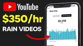 $350 Per HOUR Making RAIN Videos (Step By Step) Faceless Youtube Channel Tutorial screenshot 3