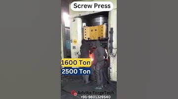 1600 Ton Screw Press
