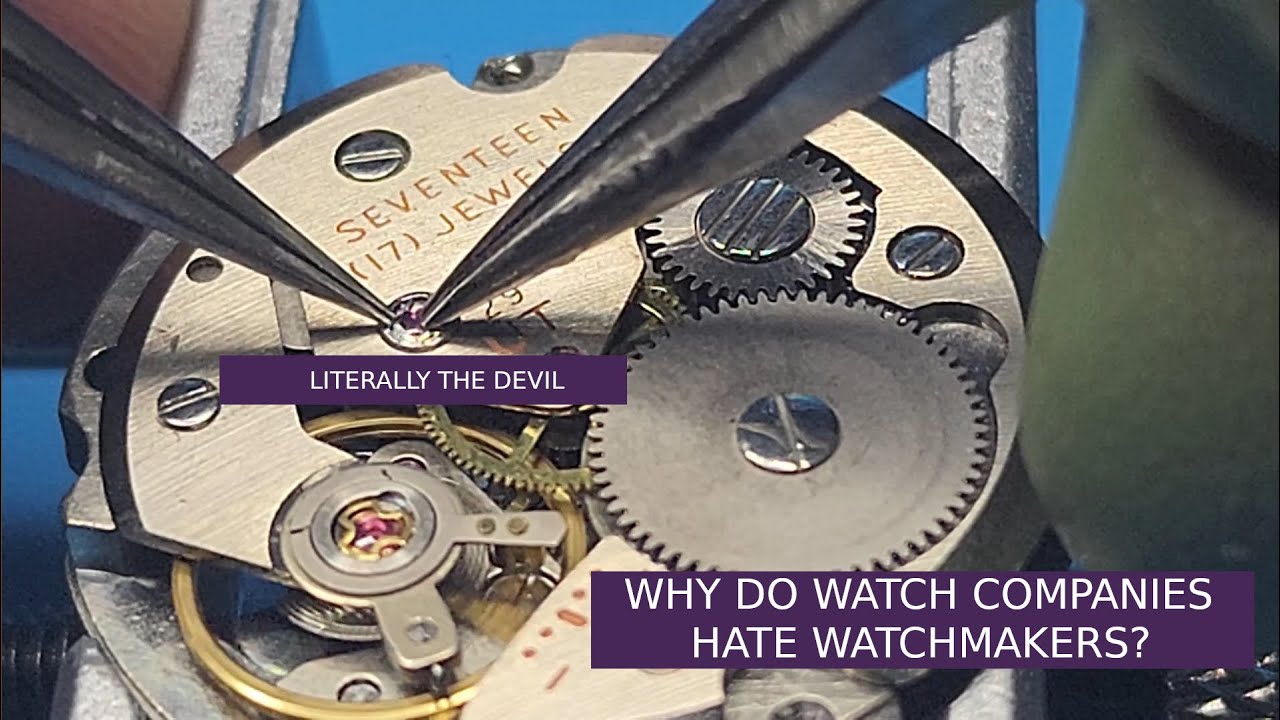 Spring For Hand Watch Servicing a Le Gran watch, feat. springs hand made by The Devil! - YouTube