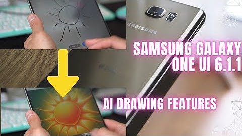 Samsung One UI 6.1.1 AI keyboard features to draw! 🎨🖌️