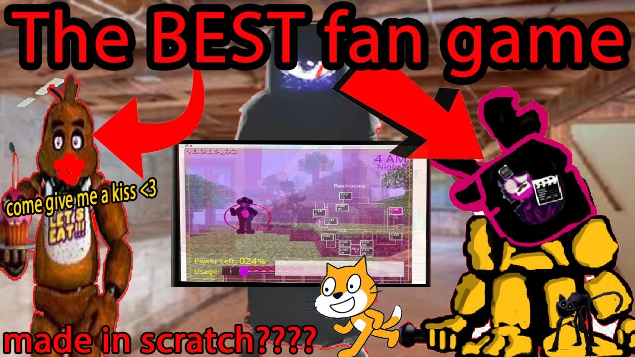 the BEST fnaf fan game on Scratch (FIVE NIGHTS FOR GLITCH) - YouTube