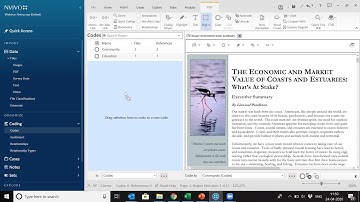 NVivo - Importing Data & Manual Coding