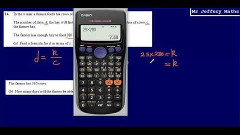 14. Inverse Proportion (GCSE Maths - Edexcel Practice Tests Set 3 - 3H)