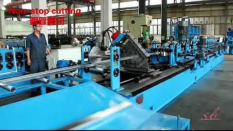 High speed automatic size changing C purlin roll former