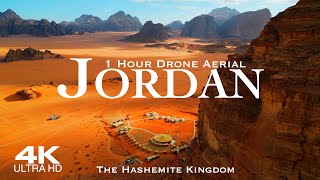 [4K] JORDAN 2024 🇯🇴 الأردن Drone Aerial | 1 Hour drone Aerial Film of Jordania | Amman الأردن