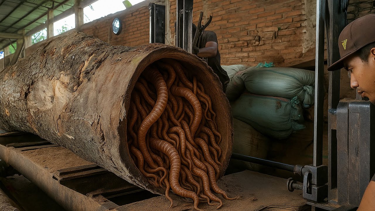 We Finally Cut This 50 Year Old Rotten Log ‼️ and It Nearly Ended Everything