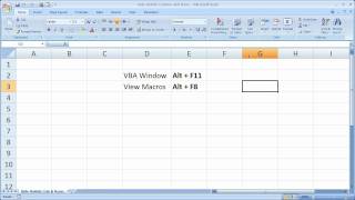 Excel Macro VBA Tip 8 - Hide UnHide Rows and Columns in Excel with a Macro