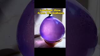 Laminar Flow From A Balloon - An Amazing Physics Experiment #Experiment #Science