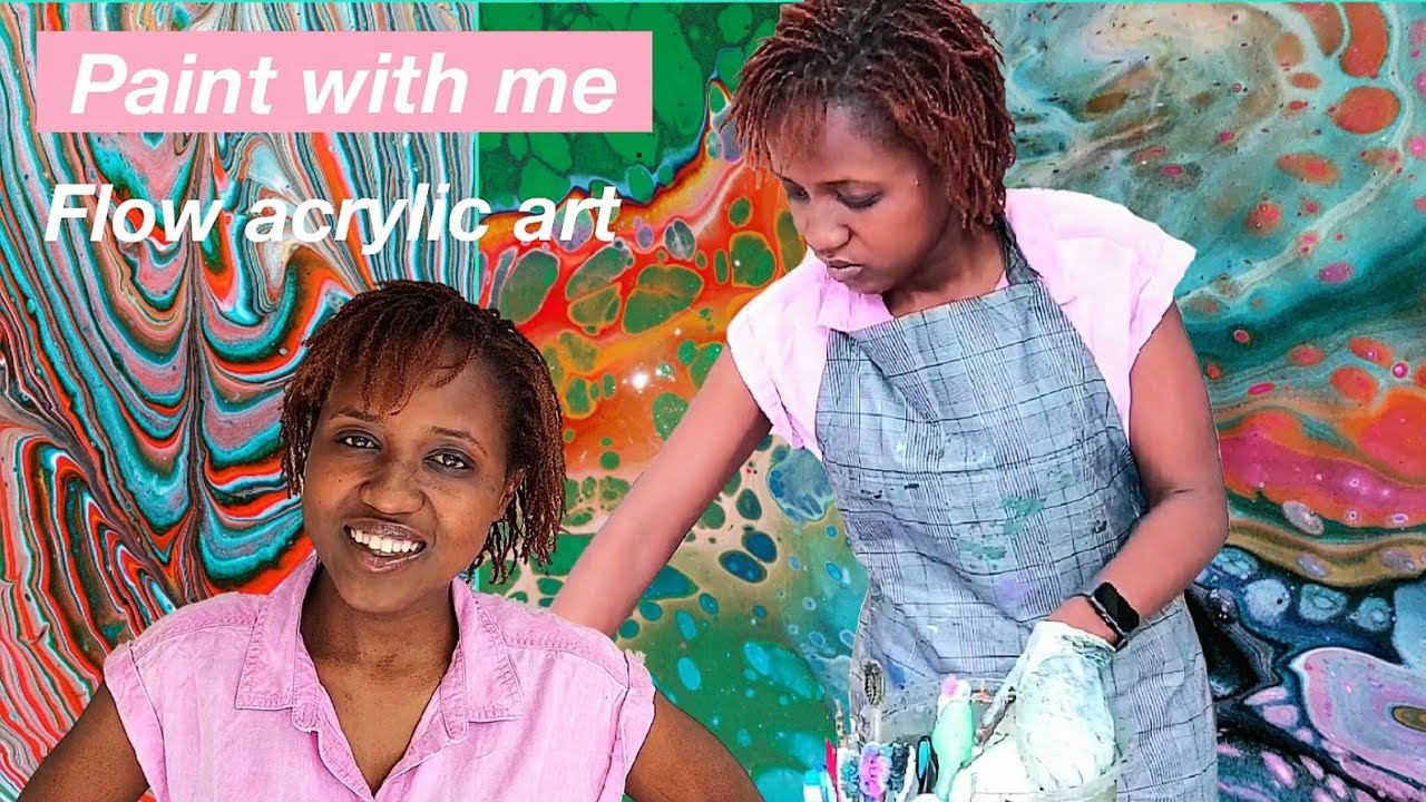Paint with me: Flow acrylic painting | Cape Town Artist