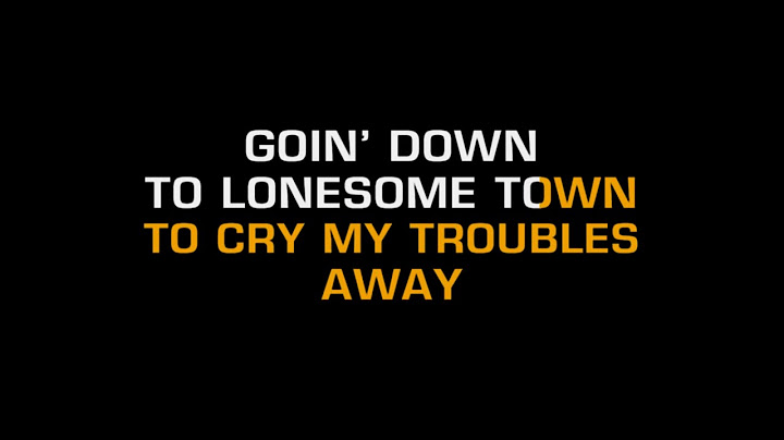Lonesome Town Instrumental version - Instrumental performance video thumbnail