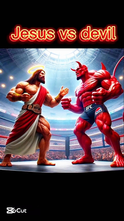Jesus vs devil fight in www.e #jesus #jesusvsdevil #respect