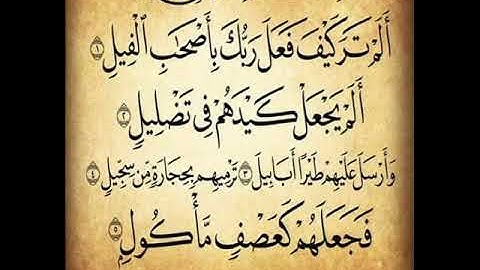 سورة الفيل   بصوت الشيخ عبد الباسط عبد الصمد   تلاوة القرآن الكريم كاملا