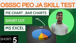 OSSSC PEO SKILL TEST Questions || How to Insert Bar Graph & Pie Chart In MS EXCEL || Short Video 5