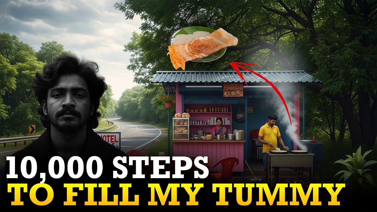 పల్లెటూరి అందాలు 😍 + ఆరోగ్యం 💆‍♂️!  8 కి.మీ నడిచి కొత్త హోటల్ లో బ్రేక్ ఫాస్ట్ 💪 | Day - 13