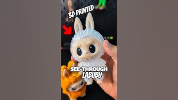 3D-geprint doorzichtig Labubu-transparant #howto
