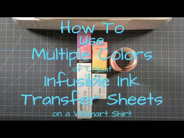 How to Mix Multiple Colors  Cricut infusible ink Markers Step by Step 