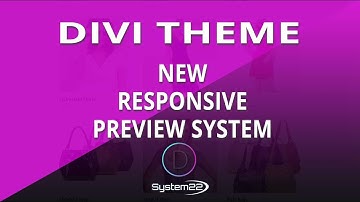 Divi Theme New Responsive Preview System 👈