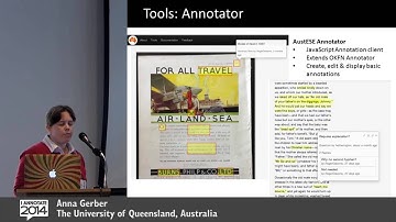 Supporting Open Scholarly Annotation ~ Anna Gerber @ I Annotate 2014