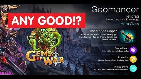 Gems of War Geomancer Class Quest, Weapon, Traits! Is it any good?