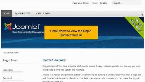 Joomla! Tutorial #45: How to Add Contact Forms with Rapid Contact