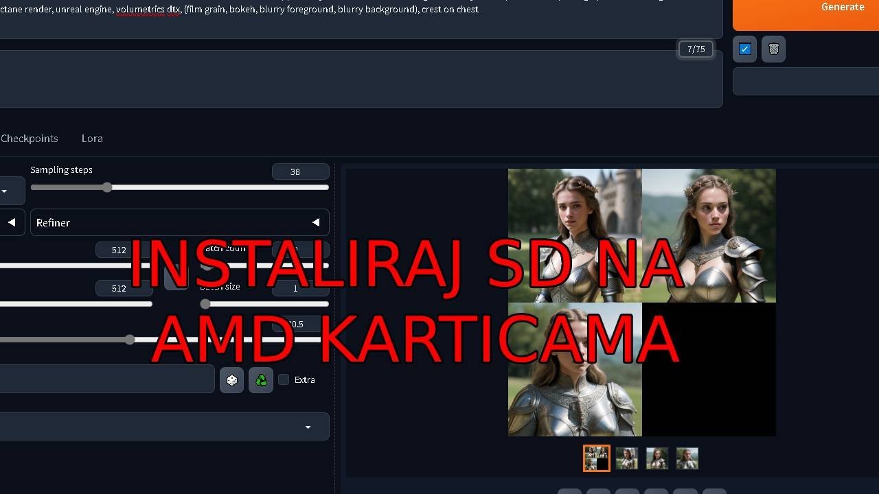 Kako instalirati Stable Diffusion za AMD graficke - YouTube