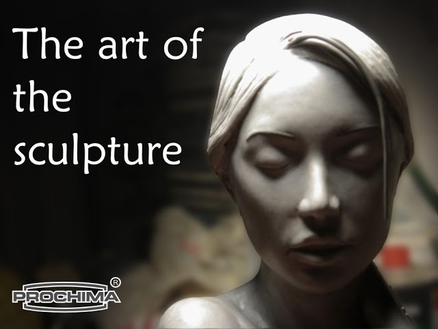 Sculpting a female head in clay. Sculpting tutorial and demo. 