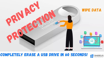 How to COMPLETELY Erase a USB Drive in 60 Seconds!
