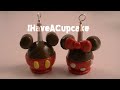 Mickey and Minnie Mouse Candy Apples